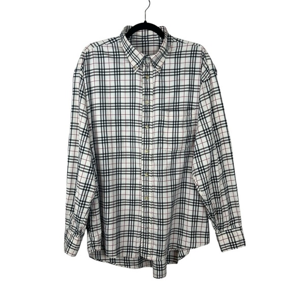 Burberry London Vintage Button-Down Nova Check Plaid Shirt - Picture 1 of 7